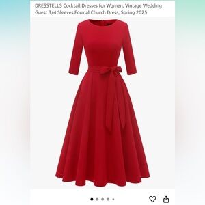Red Cocktail Dress for Women